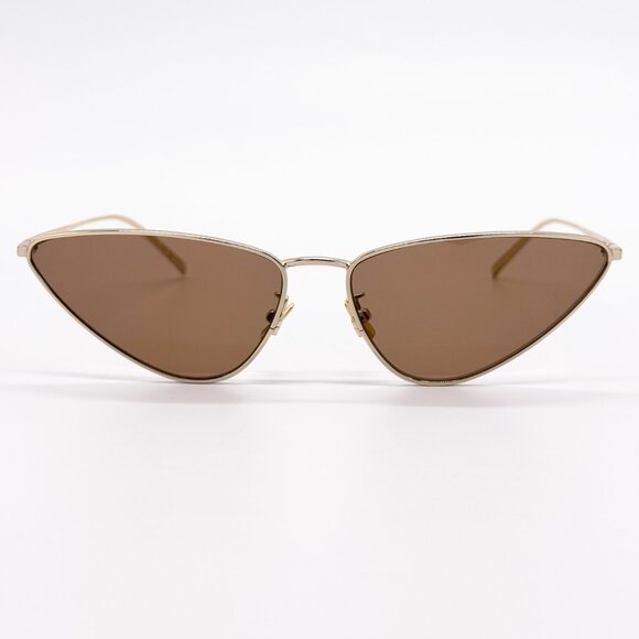 NEW SAINT LAURENT SL 487 003 WOMEN GOLD BROWN SUNGLASSES SAINT LAURENT SL487 003 main image 12